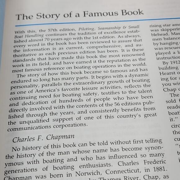 Sailing Chapman Piloting & Seamanship Hardback & Slipcase Presentation Book Vint - Picture 11 of 16